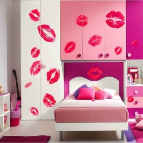 Sexy Red Lips Wall Sticker